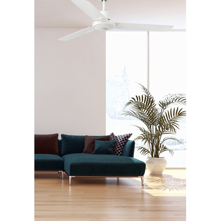 FARO 33005 - Griestu ventilators ECO INDUS d. 120 cm balts
