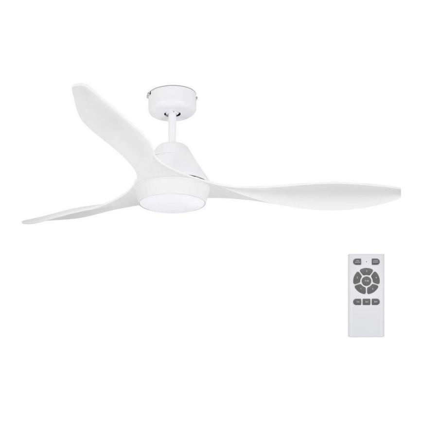 FARO 33346 - LED Griestu ventilators POLARIS LED/18W/230V balta d. 132 cm + tālvadības pults