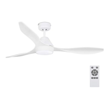 FARO 33346 - LED griestu ventilators POLARIS LED/18W/230V balts, Ø 132 cm + tālvadība