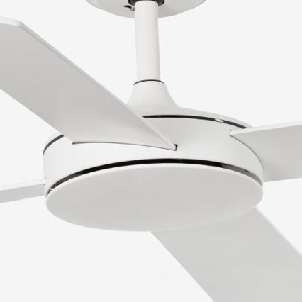 FARO 33350DC - Griestu ventilators MALLORCA L balta/brūna + tālvadības pults