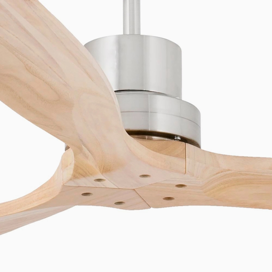 FARO 33373DC - Griestu ventilators LANTAU koks/matēts hroms Ø 132 cm + tālvadība