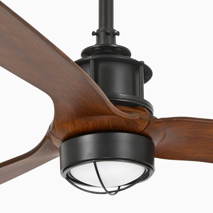 FARO 33395-10 - LED griestu ventilators JUST FAN LED/16W/230V melns/brūns Ø 128 cm ar tālvadības pulti