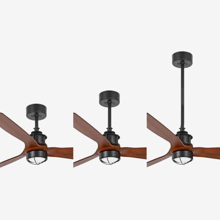 FARO 33395-10 - LED griestu ventilators JUST FAN LED/16W/230V melns/brūns Ø 128 cm ar tālvadības pulti