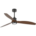 FARO 33395WT1N - LED regulējams griestu ventilators JUST FAN M LED/16W/230V Ø 128 cm brūns/melns Wi-Fi Tuya + tālvadības pults