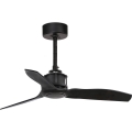 FARO 33424WT - Griestu ventilators JUST FAN S Ø 81 cm melns Wi‑Fi Tuya + tālvadība