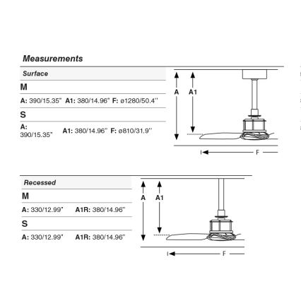 FARO 33424WT - Griestu ventilators JUST FAN S Ø 81 cm melns Wi‑Fi Tuya + tālvadība