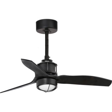 FARO 33424WT1N - LED aptumšojams griestu ventilators JUST FAN S ar LED/16W/230V Ø 81 cm melns Wi-Fi Tuya + ar tālvadības pulti