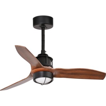 FARO 33425WT1N - aptumšojams LED griestu ventilators JUST FAN S LED/16W/230V, Ø 81 cm, brūns/melns, Wi-Fi Tuya + tālvadība