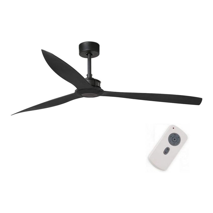 FARO 33432 - Griestu ventilators JUST FAN XL d. 178 cm melna + tālvadības pults