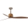 FARO 33436WT - Griestu ventilators WEAVER M Ø 128 cm brūns/misiņš Wi‑Fi Tuya + tālvadība