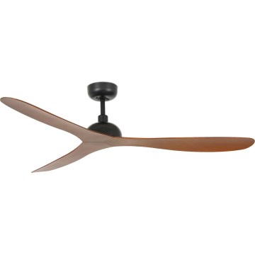 FARO 33447WT - Griestu ventilators GOTLAND L brūna/melna d. 132 cm Wi-Fi Tuya + tālvadības pults