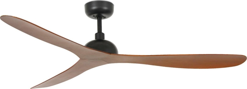 FARO 33447WT - Griestu ventilators GOTLAND L brūna/melna d. 132 cm Wi-Fi Tuya + tālvadības pults