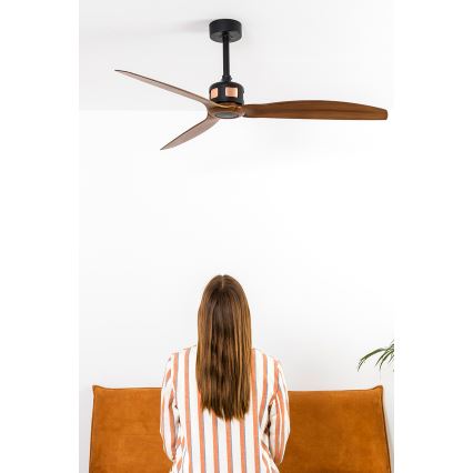 FARO 33451WT - Griestu ventilators COPPER FAN M Ø 128 cm brūns/melns Wi‑Fi Tuya + tālvadība