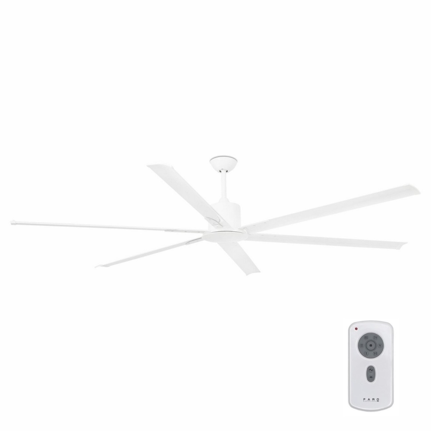 FARO 33461A - Griestu ventilators ANDROS XL balts, diametrs 213 cm + tālvadība