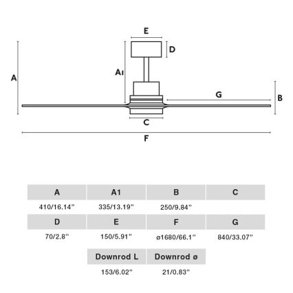 FARO 33463DC - LED Griestu ventilators LANTAU LED/12W/230V koks/matēts hroms d. 168 cm + tālvadības pults