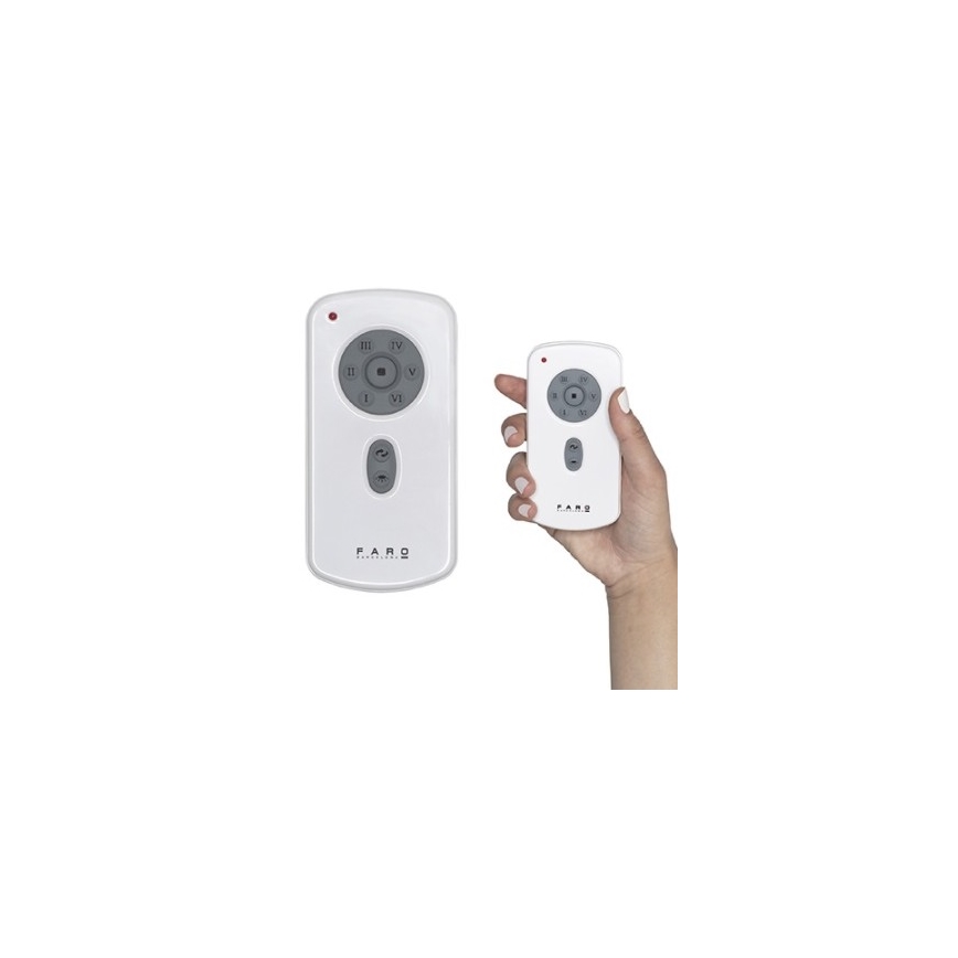 FARO 33465A - Griestu ventilators ANDROS XL matēts hroms + tālvadības pults