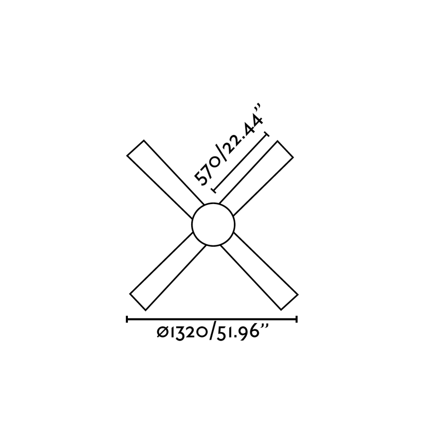 FARO 33470 - Griestu ventilators PALK 2xE14/40W/230V + tālvadības pults