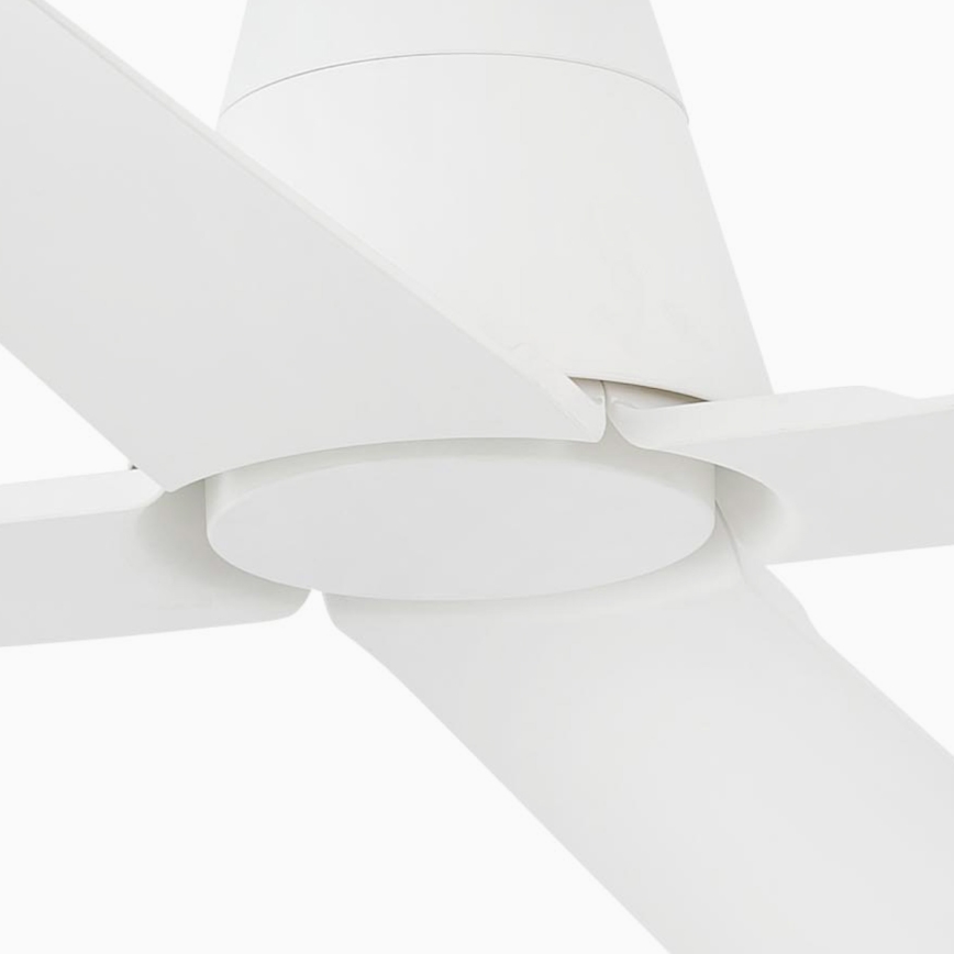 FARO 33480 - Griestu ventilators TYPHOON IP44 diametrs 130 cm balts + tālvadība