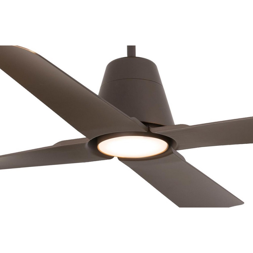 FARO 33490 - Griestu ventilators TYPHOON IP44 brūna + tālvadības pults
