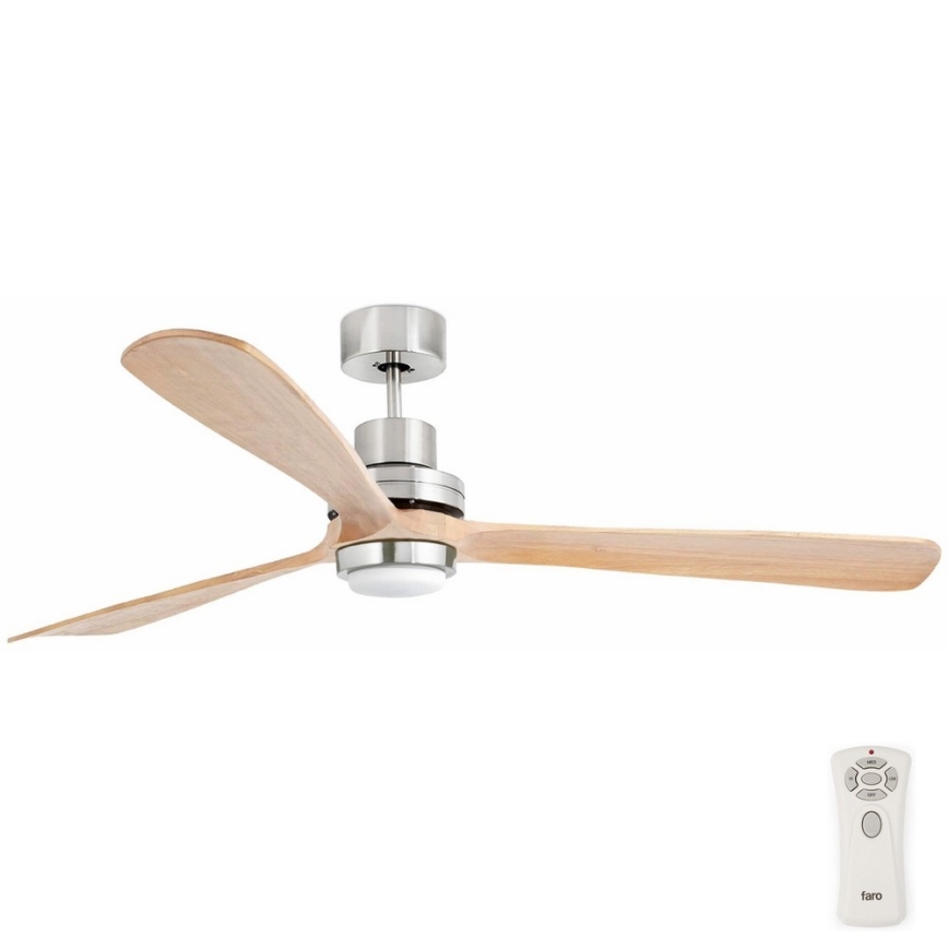 FARO 33505DC - LED Griestu ventilators LANTAU XL LED/15W/230V koks/matēts hroms d. 168 cm + tālvadības pults