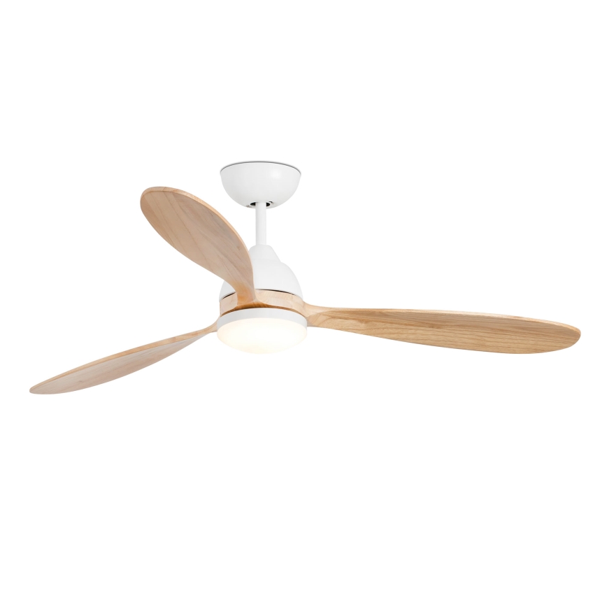 FARO 33524WP - LED Griestu ventilators POROS L LED/19W/230V koks/balta d. 132 cm SMART + tālvadības pults