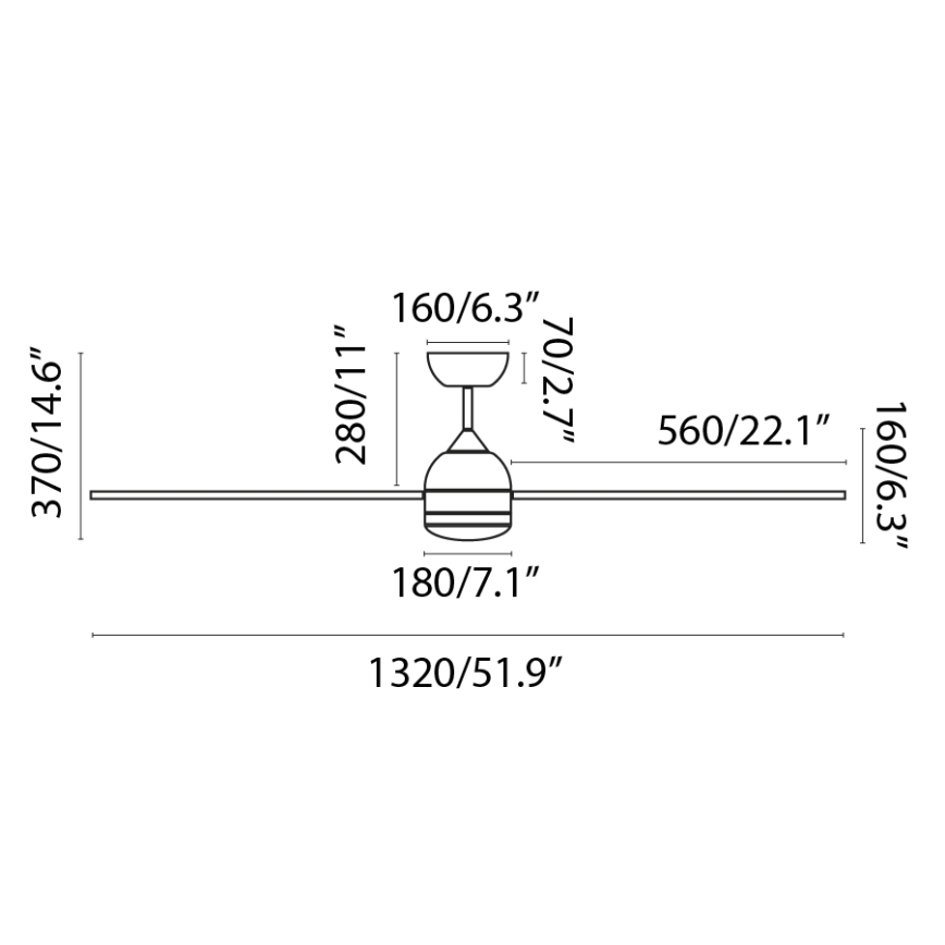 FARO 33524WP - LED Griestu ventilators POROS L LED/19W/230V koks/balta d. 132 cm SMART + tālvadības pults