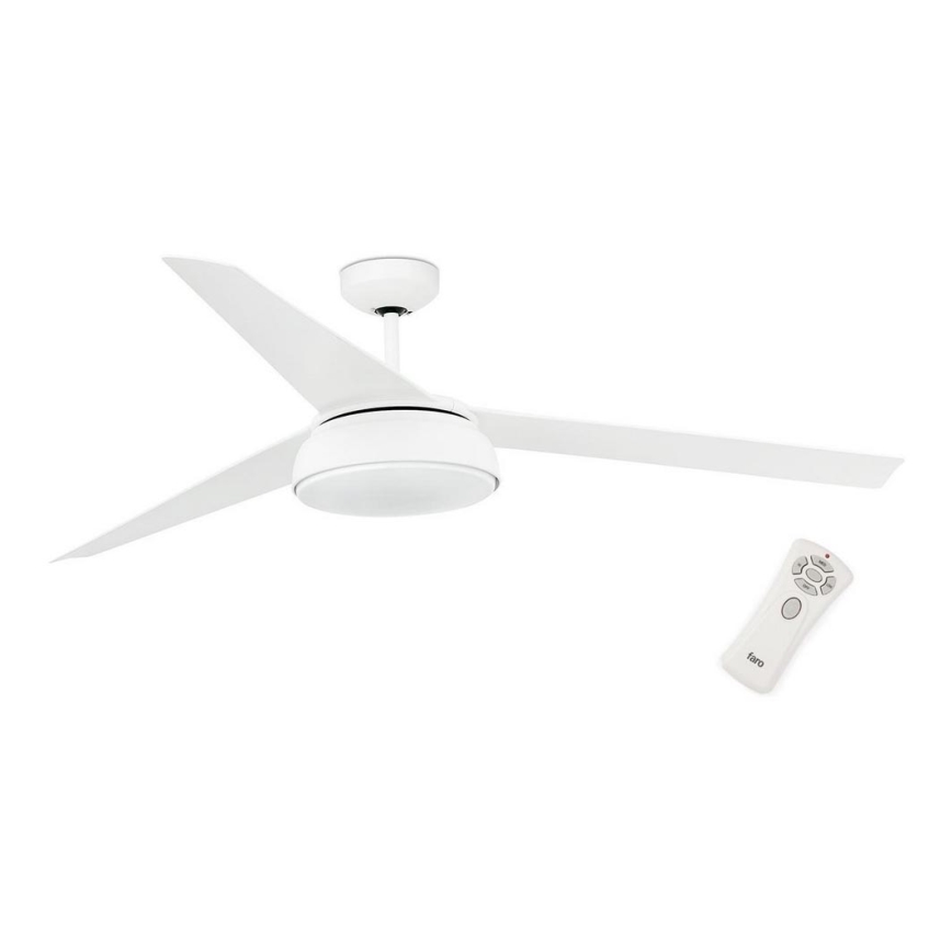 FARO 33549 - LED Aptumšojams griestu ventilators VULCANO LED/25W/230V balts d. 152 cm + tālvadības pults