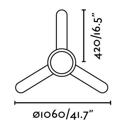 FARO 33600 - Griestu ventilators FEROE 2xE14/40W/230V