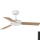 FARO 33603DC - Griestu ventilators MINI MALLORCA Brūns/balts Ø 106 cm + tālvadība