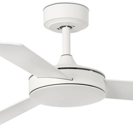 FARO 33603DCWT - Griestu ventilators MINI MALLORCA S brūna/balta d. 106 cm Wi-Fi Tuya + tālvadības pults