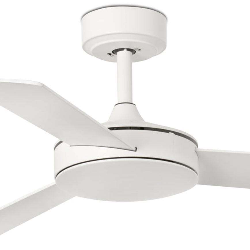 FARO 33603DCWT - Griestu ventilators MINI MALLORCA S brūna/balta d. 106 cm Wi-Fi Tuya + tālvadības pults