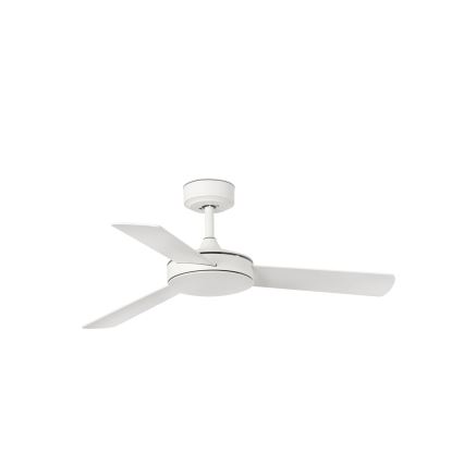 FARO 33603DCWT - Griestu ventilators MINI MALLORCA S brūna/balta d. 106 cm Wi-Fi Tuya + tālvadības pults