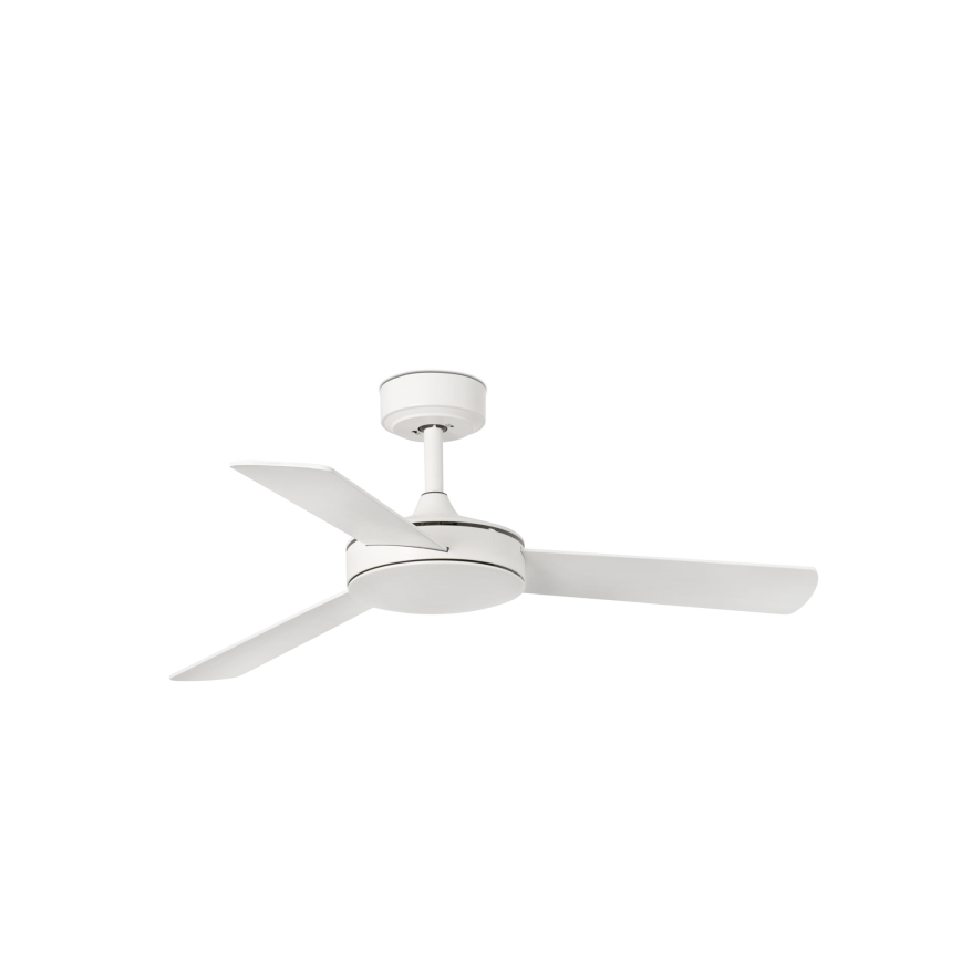 FARO 33603DCWT - Griestu ventilators MINI MALLORCA S brūna/balta d. 106 cm Wi-Fi Tuya + tālvadības pults
