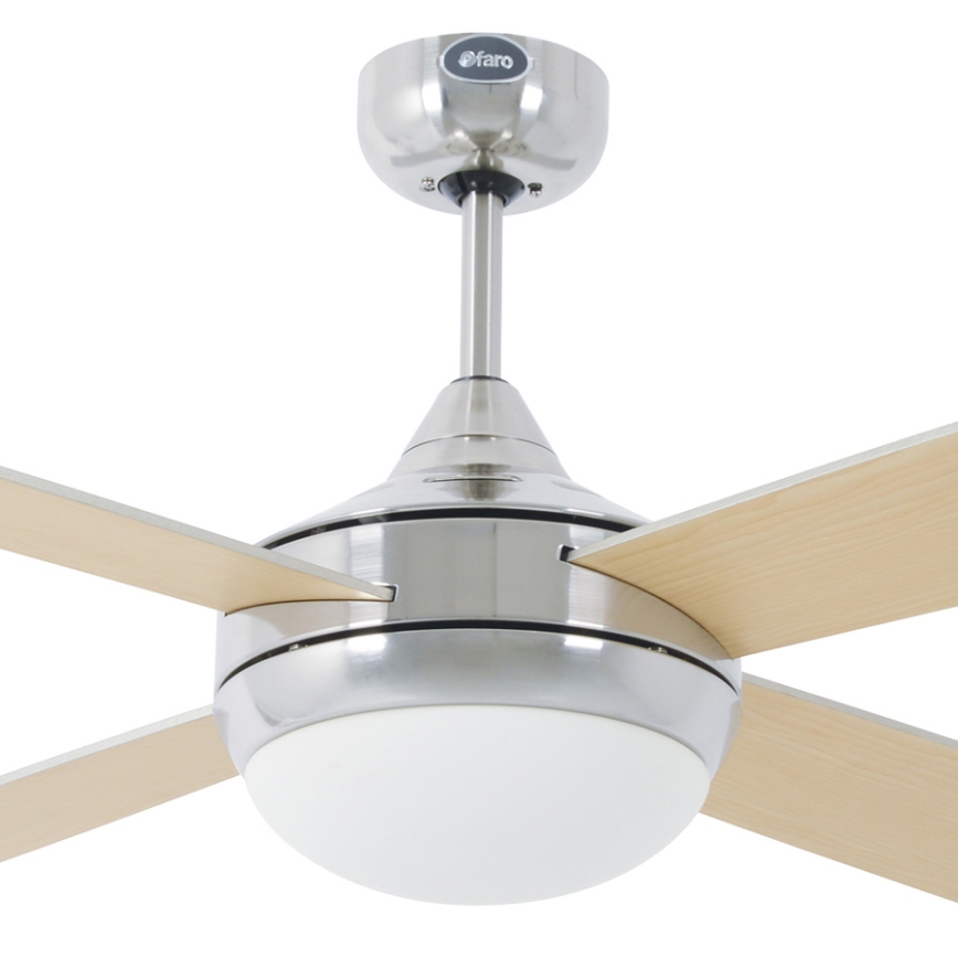 FARO 33701 - Griestu ventilators ICARIA ar tālvadības pulti 2xE27/20W/230V pelēka d. 132 cm + tālvadības pults