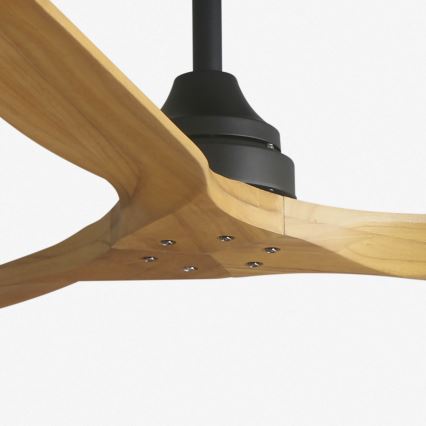 FARO 33718DC- Griestu ventilators ALO L koks/melna d. 152 cm + tālvadības pults