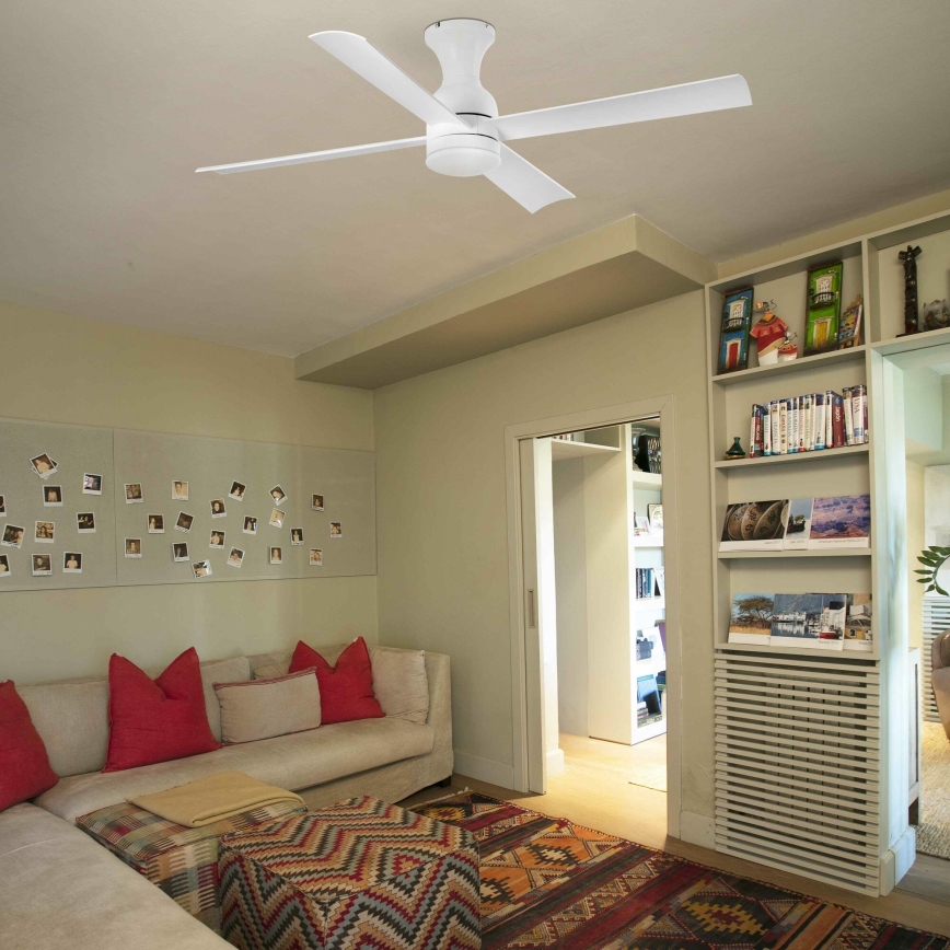 FARO 33756 - LED Griestu ventilators FRASER LED/16W/230V balta d. 120 cm + tālvadības pults