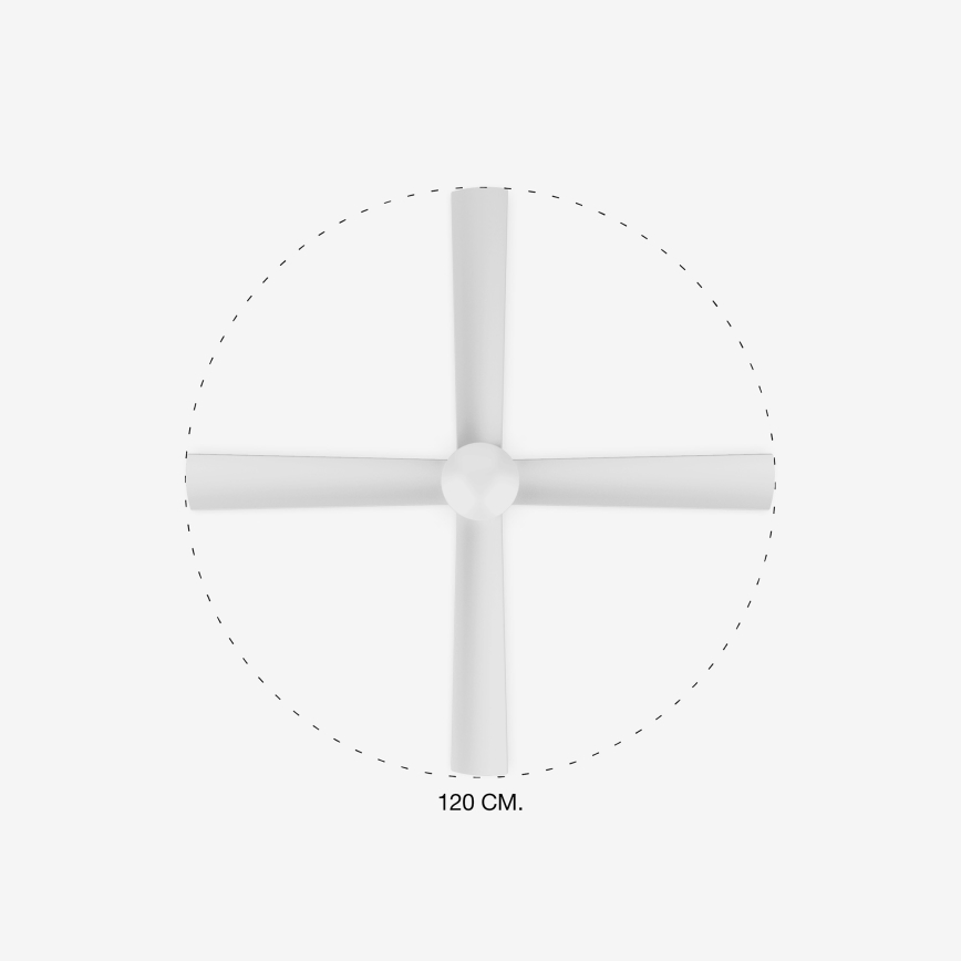 FARO 33756 - LED Griestu ventilators FRASER LED/16W/230V balta d. 120 cm + tālvadības pults