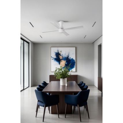 FARO 33756WT - LED Griestu ventilators FRASER XL LED/16W/230V balta d. 120 cm Wi-Fi Tuya + tālvadības pults