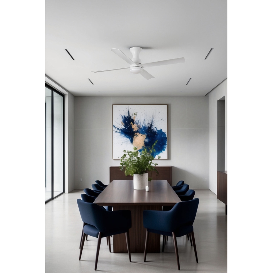 FARO 33756WT - LED Griestu ventilators FRASER XL LED/16W/230V balta d. 120 cm Wi-Fi Tuya + tālvadības pults