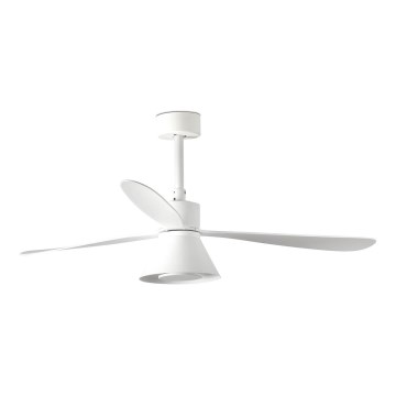 FARO 33760WT-22 - LED Aptumšojams griestu ventilators AMELIA L CONE LED/20W/230V 2700/3500/5000K balta d. 132 cm Wi-Fi Tuya + tālvadības pults