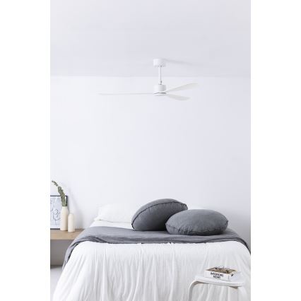 FARO 33760WT - Griestu ventilators AMELIA L balta d. 132 cm Wi-Fi Tuya + tālvadības pults