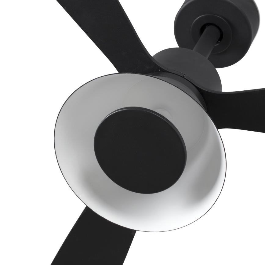 FARO 33761WT-23 - LED Aptumšojams griestu ventilators AMELIA L CONE LED/20W/230V 2700/3500/5000K melna d. 132 cm Wi-Fi Tuya + tālvadības pults