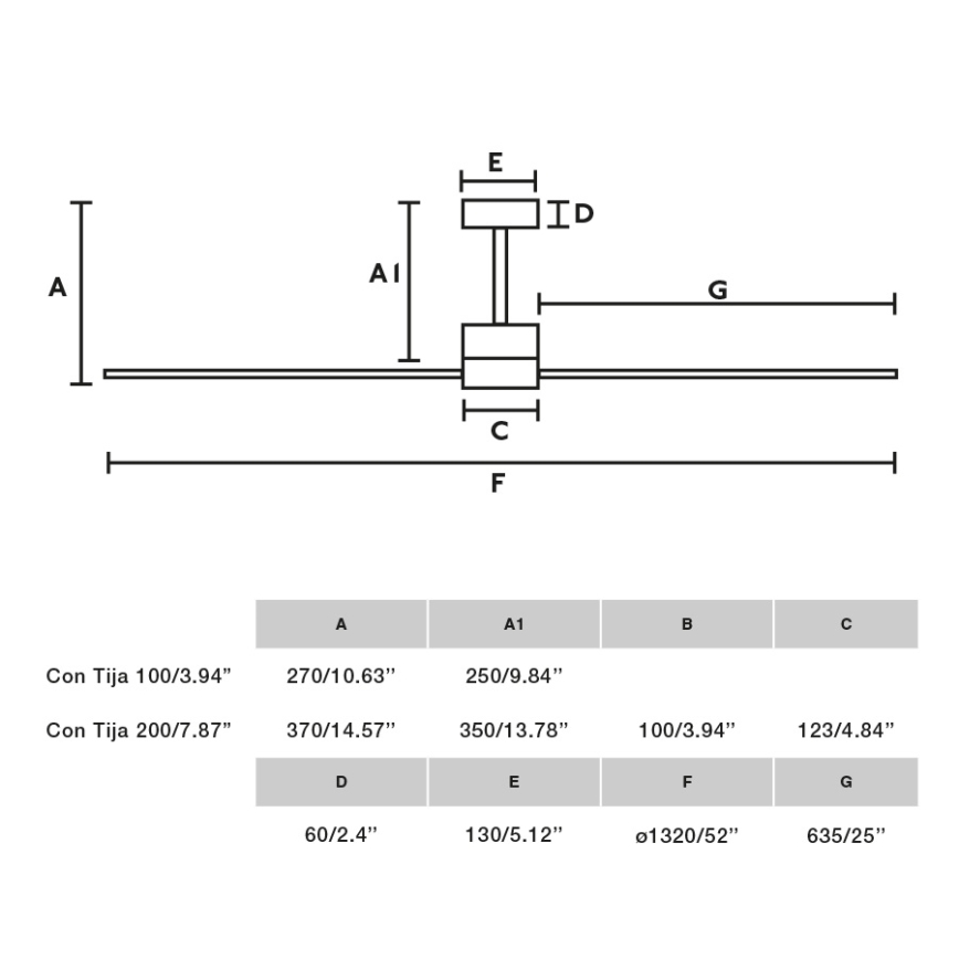 FARO 33761WT - Griestu ventilators AMELIA L melna d. 132 cm Wi-Fi Tuya + tālvadības pults