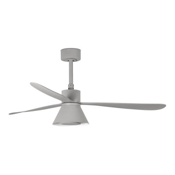 FARO 33762WT-24 - LED Aptumšojams griestu ventilators AMELIA L CONE LED/20W/230V 2700/3500/5000K pelēka d. 132 cm Wi-Fi Tuya + tālvadības pults