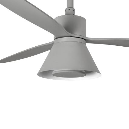 FARO 33762WT-24 - LED Aptumšojams griestu ventilators AMELIA L CONE LED/20W/230V 2700/3500/5000K pelēka d. 132 cm Wi-Fi Tuya + tālvadības pults