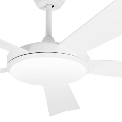 FARO 33803 - LED Griestu ventilators SAONA LED/24W/230V balts d. 132 cm + tālvadības pults
