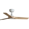 FARO 33805WT - Griestu ventilators HEYWOOD ar koka/baltu krāsu, diametrs 90 cm, Wi-Fi Tuya + tālvadība