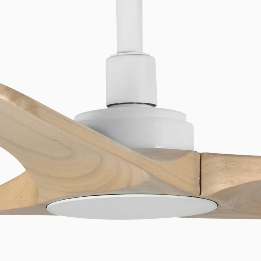 FARO 33805WT - Griestu ventilators HEYWOOD S koks/balta d. 90 cm Wi-Fi Tuya + tālvadības pults