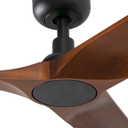 FARO 33806WT - Griestu ventilators HEYWOOD S koks/melna d. 90 cm Wi-Fi Tuya + tālvadības pults