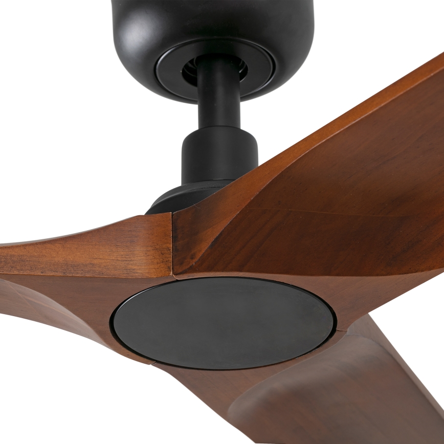 FARO 33806WT - Griestu ventilators HEYWOOD S koks/melna d. 90 cm Wi-Fi Tuya + tālvadības pults